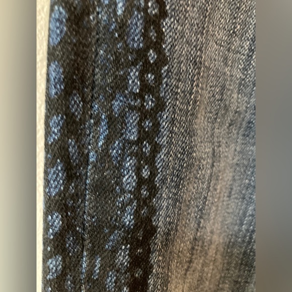 Current/Elliott Rolled Skinny Loved Tux Black Lace Jeans Size 26 - Picture 5 of 10